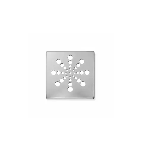 Grelha Quadrada Inox Cromada sem fecho 10cm Estilmax