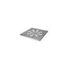 Grelha Quadrada Inox Cromada sem fecho 10cm Estilmax