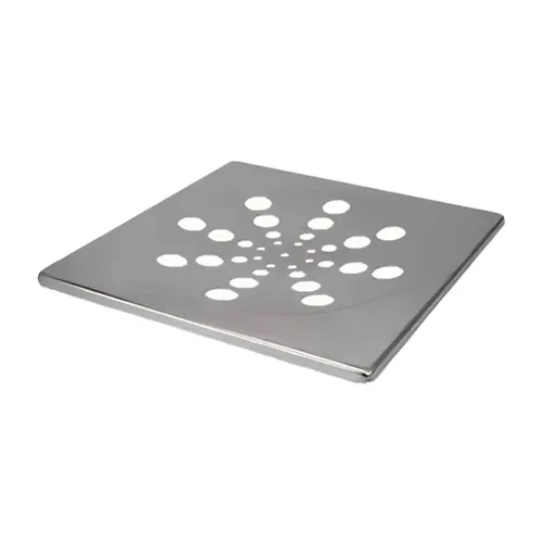 Grelha Quadrada Inox Cromada sem fecho 15cm Estilmax