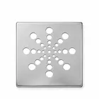 Grelha Quadrada Inox Cromada sem fecho 15cm Estilmax
