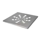 Grelha Quadrada Inox Cromada sem fecho 15cm Estilmax