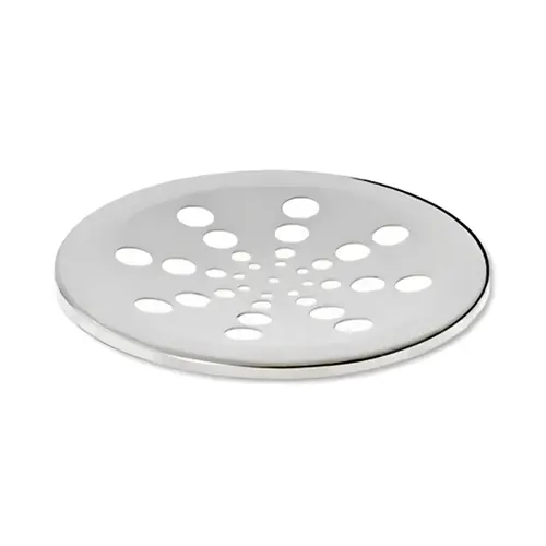 Grelha Redonda Inox Cromada sem fecho 15cm Estilmax