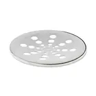 Grelha Redonda Inox Cromada sem fecho 15cm Estilmax