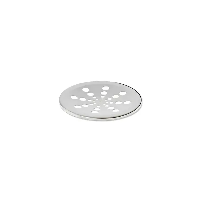 Grelha Redonda Inox Cromada sem fecho 10cm Estilmax