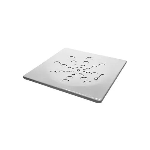 Grelha Quadrada Inox Cromada Rotativa 15cm Estilmax