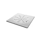 Grelha Quadrada Inox Cromada Rotativa 15cm Estilmax