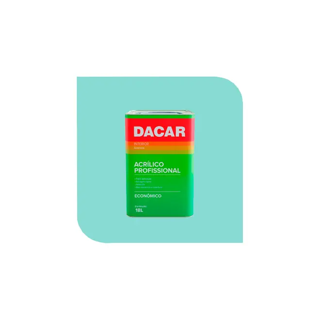 Tinta Acrílica Profissional 18L Verde Piscina Dacar