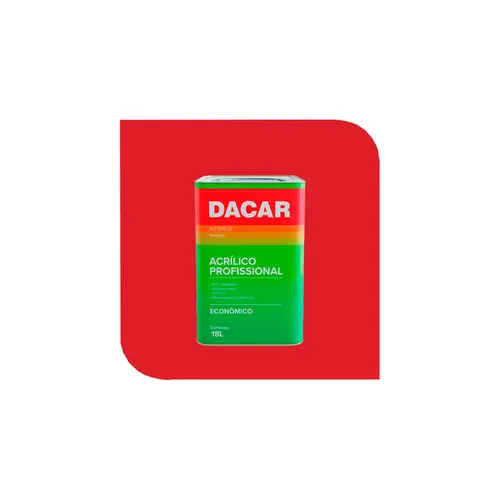 Tinta Acrílica Profissional 18L Rubi Dacar