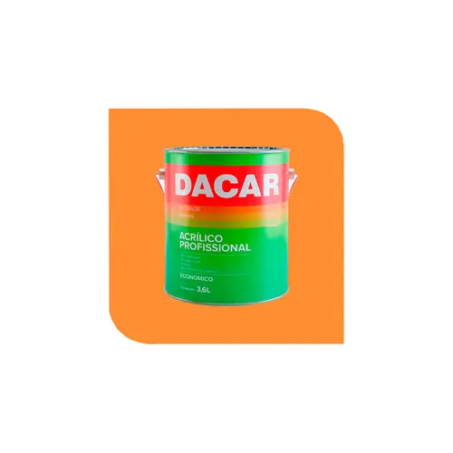 Tinta Acrílica Profissional 3,6L Tangerina Dacar