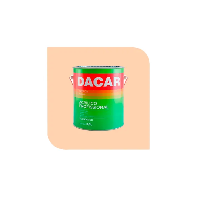 Tinta Acrílica Profissional 3,6L Pêssego Dacar