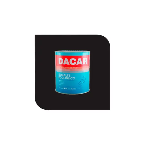 Esmalte Ecológico Brilhante Preto 0,9l Dacar