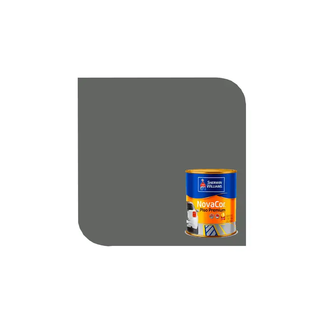 Tinta Novacor Piso 0,9L Cinza Chumbo Sherwin