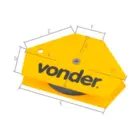 ESQUADRO MAGNETICO HEXAGONAL 10KG VONDER