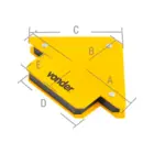ESQUADRO MAGNETICO 10KG VONDER