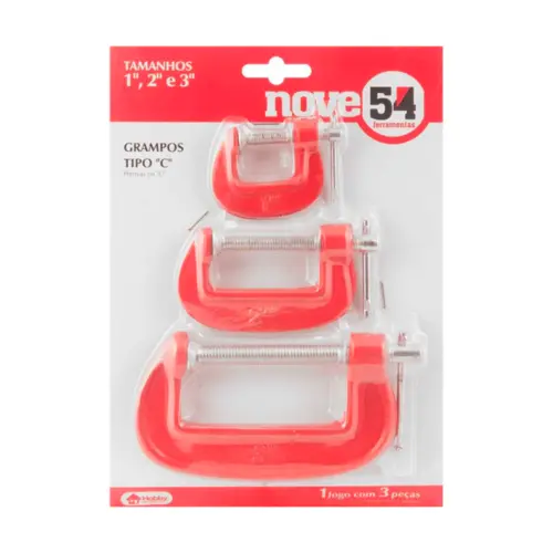 JOGO GRAMPO TIPO C 1/2/3''  NOVE54
