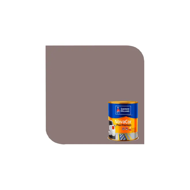 Tinta Novacor Piso 0,9L Marrom Sherwin