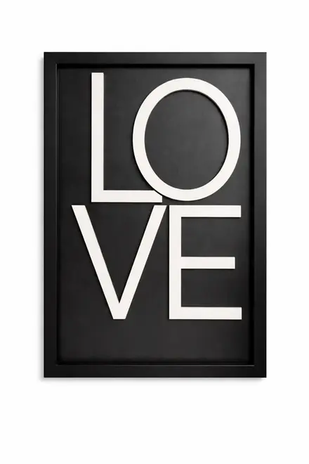 QUADRO DECOR 28X40 FRASES LOVE SINAL