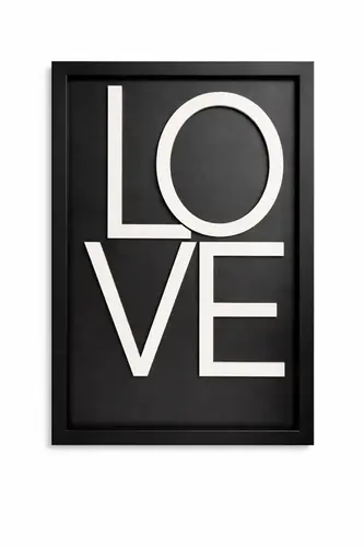 QUADRO DECOR 28X40 FRASES LOVE SINAL