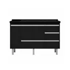 Gabinete de Cozinha Ferrara 1,14 Preto/Preto Primatto