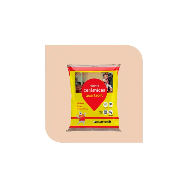 Rejunte Flexível Bege 1kg Quartzolit