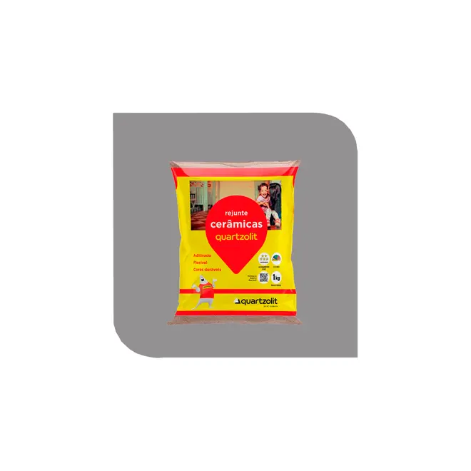 Rejunte Flexível Cinza Artico 1kg Quartzolit