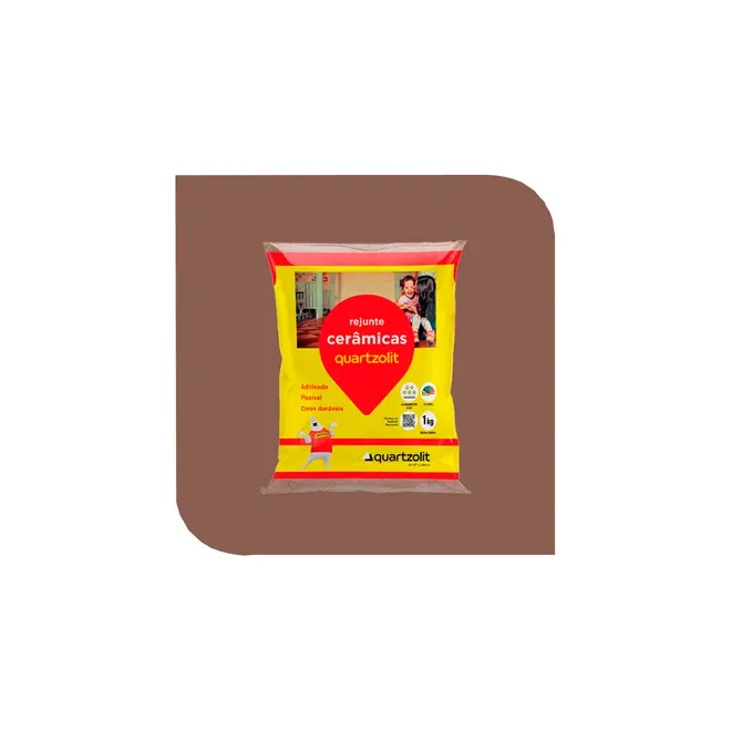 Rejunte Flexível Marrom Cafe 1kg Quartzolit