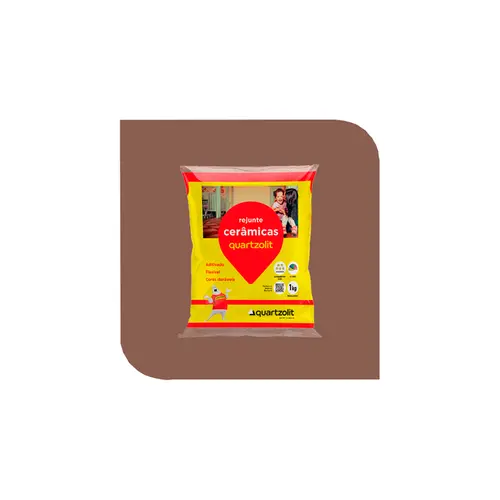 Rejunte Flexível Marrom Cafe 1kg Quartzolit