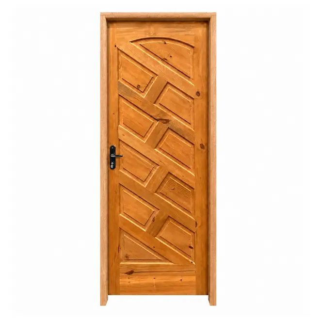 Porta de Pinus Diagonal Travada B11 210x82cm Esquerda Sidney