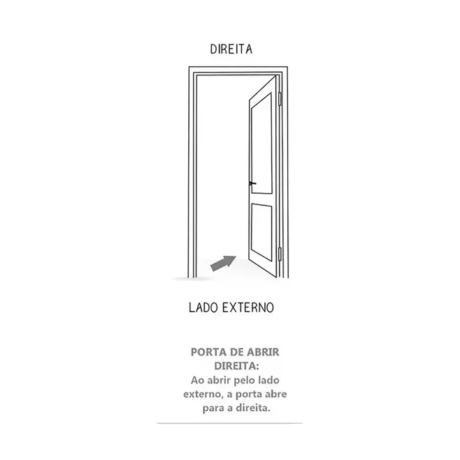 Porta de Pinus Diagonal Travada B11 210x82cm Direita Sidney