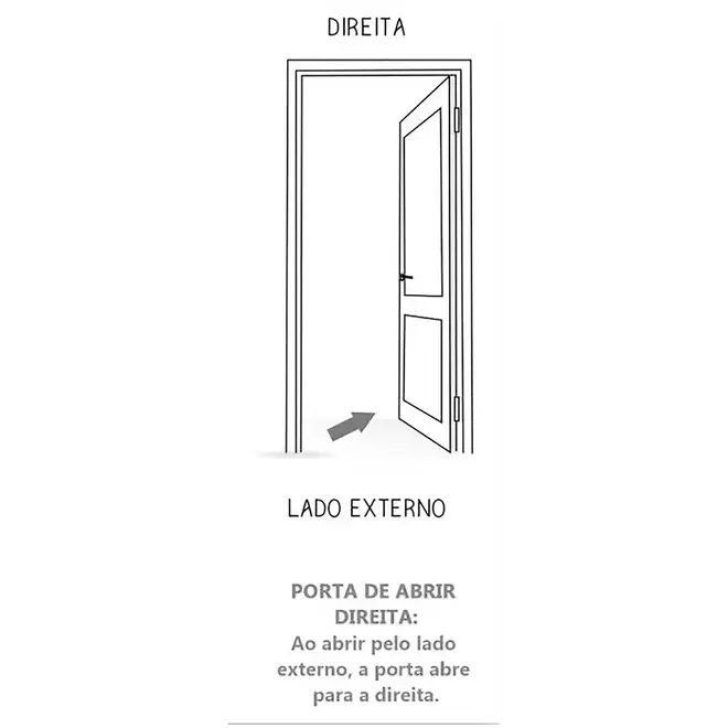 Porta de Madeira Torneada Cedro 10 82cm Direita B-11 Sidney
