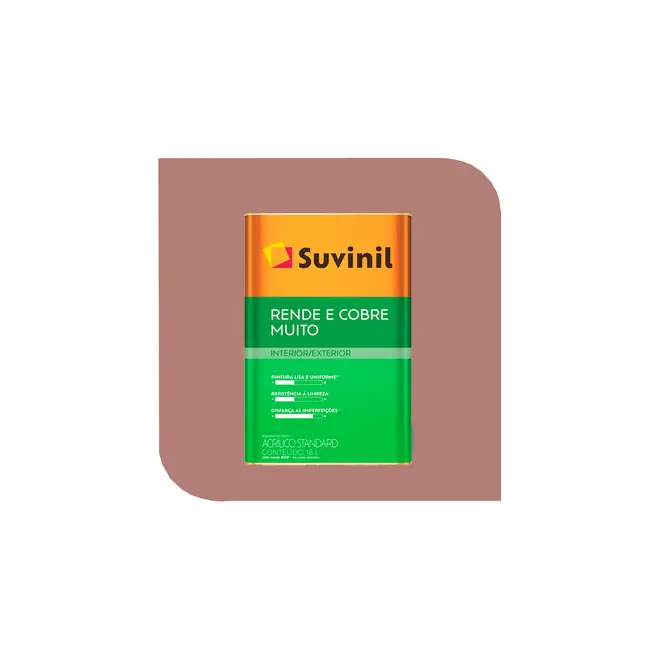 Tinta Acrílica Fosco Rende e Cobre Muito Tapecaria 18L Suvinil