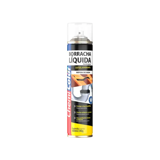 Spray Borracha Liquida transparente 400ml Chemicolor