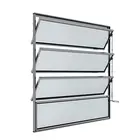 Basculante Vidro Boreal Alumínio Brilhante 80x100cm Proex