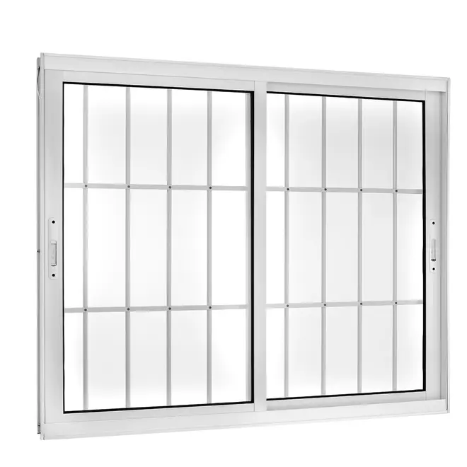 Janela de Correr 2 Folhas Exuberance Com Grade Branca 100X120  Proex