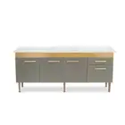 GABINETE DE COZINHA VALEN 1,94M FREIJO/ CINZA CORSO