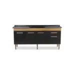 GABINETE DE COZINHA  VALEN 1,94M FREIJO/ PRETO CORSO