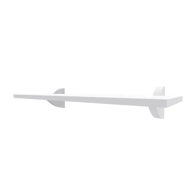 Prateleira em MDP Com Suporte 20x40cm Branco Multivisao