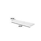 Prateleira em MDP Com Suporte 20x40cm Branco Multivisao