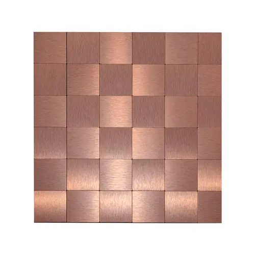 Pastinha Adesiva 30x30 Metal Alumínio Cobre AL1001 Glass