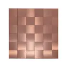 Pastinha Adesiva 30x30 Metal Alumínio Cobre AL1001 Glass