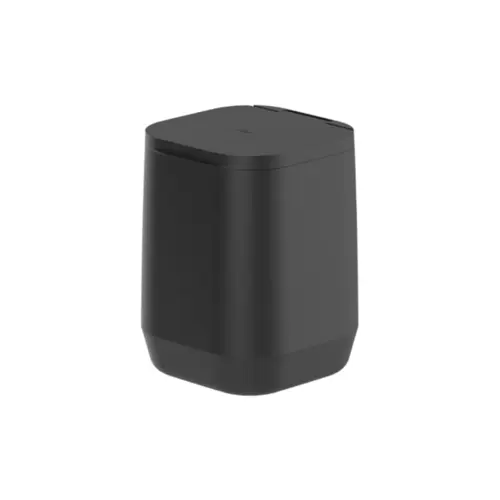 LIXEIRA PISO/PAREDE 6L PRETO AURA OU