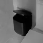 LIXEIRA PISO/PAREDE 6L PRETO AURA OU