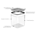 POTE ORGANIZADOR HERMETICO 2,3L NATURAL BLOCK OU