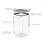 POTE HERMETICO ORGANIZADOR 3,5L NATURAL BLOCK OU
