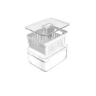 ORGANIZADOR DE GELADEIRA COM CESTO 2,2L 450 NATURAL CLEAR FRESH OU
