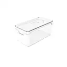 ORGANIZADOR DE ARMARIOS COM TAMPA 5L NATURAL CLEAR OU