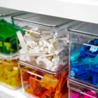 ORGANIZADOR DE ARMARIOS COM TAMPA 5L NATURAL CLEAR OU