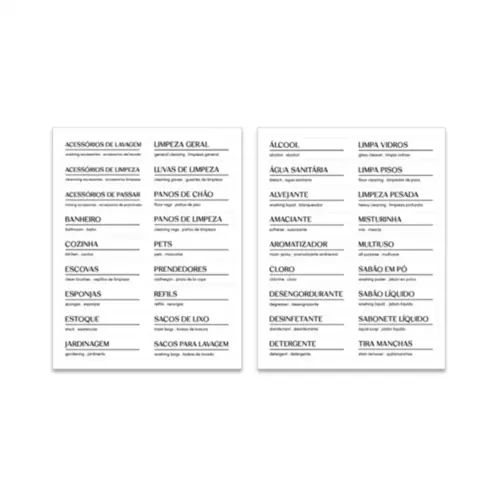 ETIQUETAS ADESIVAS PARA LAVANDERIA BRANCO OU