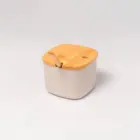 AÇUCAREIRO BEGE TAMPA DE BAMBU LUME OU