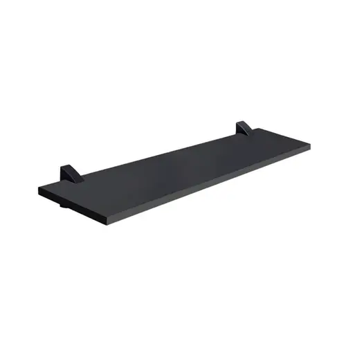 Prateleira em MDP Com Suporte 20x100cm Preta Multivisao